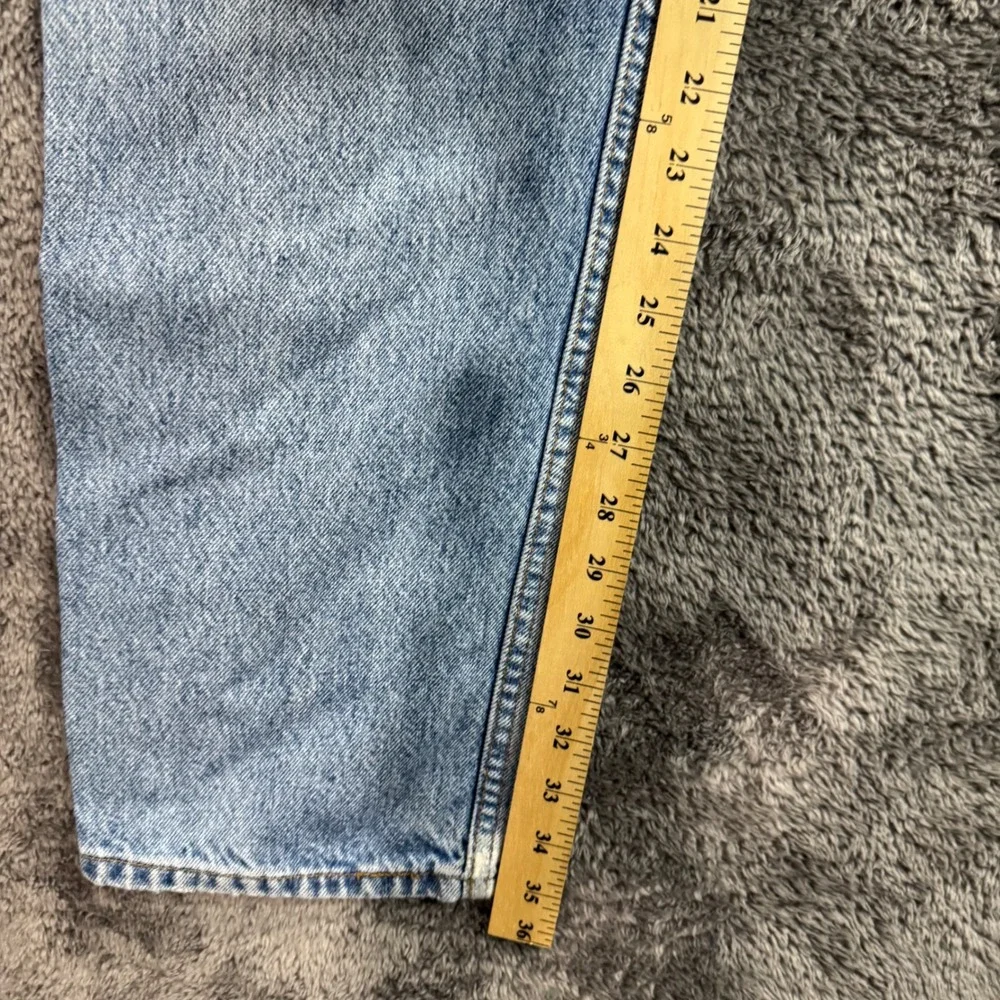 90s Levis 505 Orange Tab Vintage Jeans Mens 34x36 Light Wash Straight Leg Denim